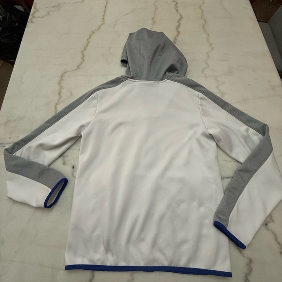 Under Armour Kids' Gray and White Jacket with Blue Accents - Picture 2 of 6